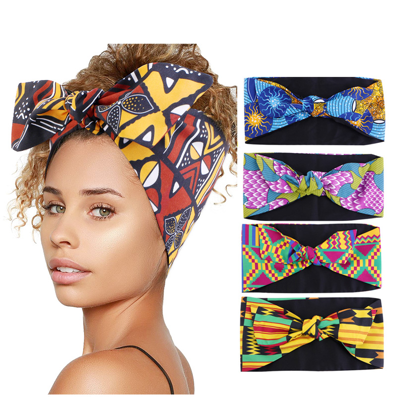 Stretch Strap Yoga - Novo feminino africano impressão bandana elástica