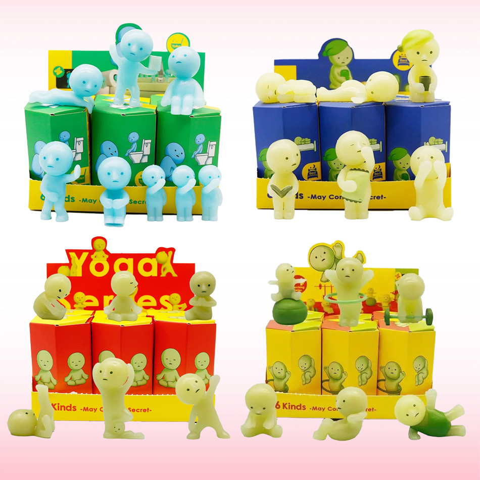 Yoga Fitness First - Série de Mini Figuras que Brilham