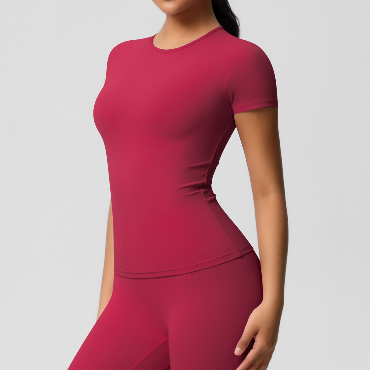 Fitness Yoga Only For Women - Camiseta feminina de duas lados escovada,