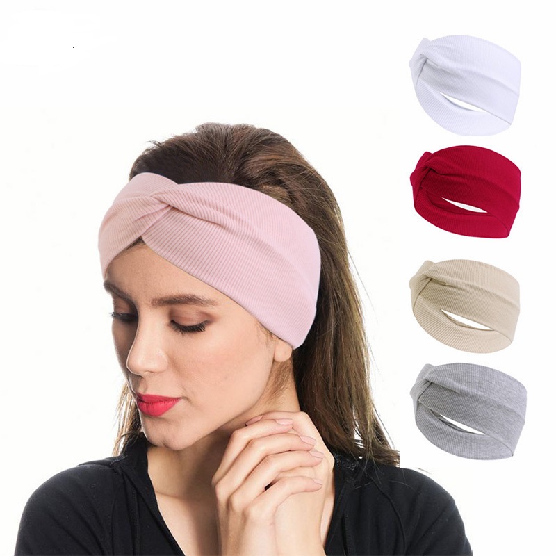 Stretch Strap Yoga - Faixa de Cabelo Elástica Frontal Cruzada