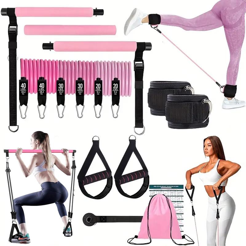 Yoga Fitness Bar - Kit de Barra de Pilates Multifuncional