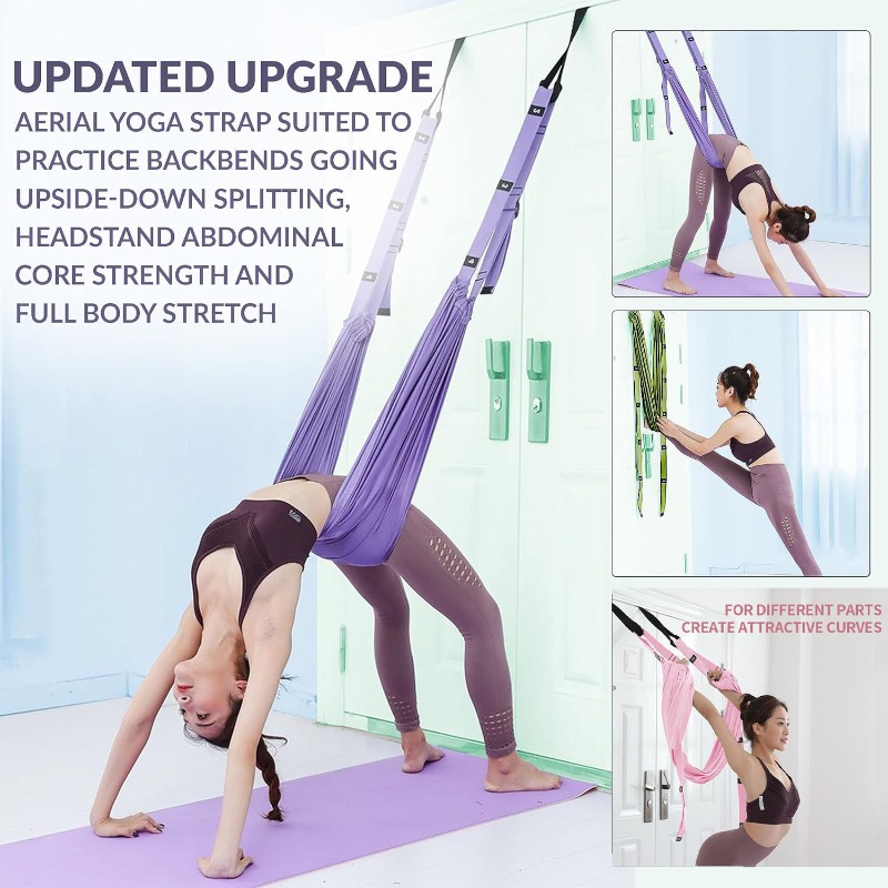Stretch Strap Yoga - Conjunto de Rede de Yoga Aéreo