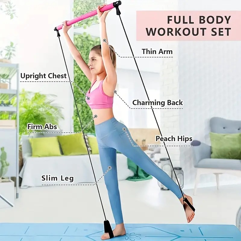 Barra de Pilates Multifunciona - Yoga Fitness Bar avaliação e preço