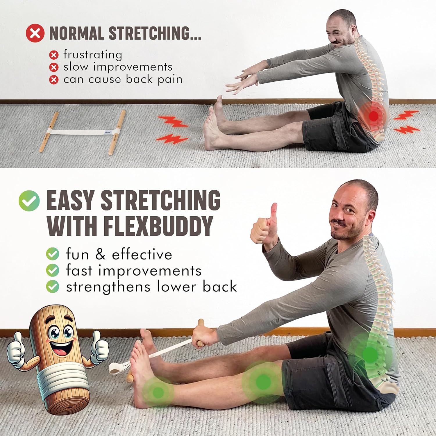 Esticador de Isquiotibiais com - Stretch Strap Yoga avaliação e preço