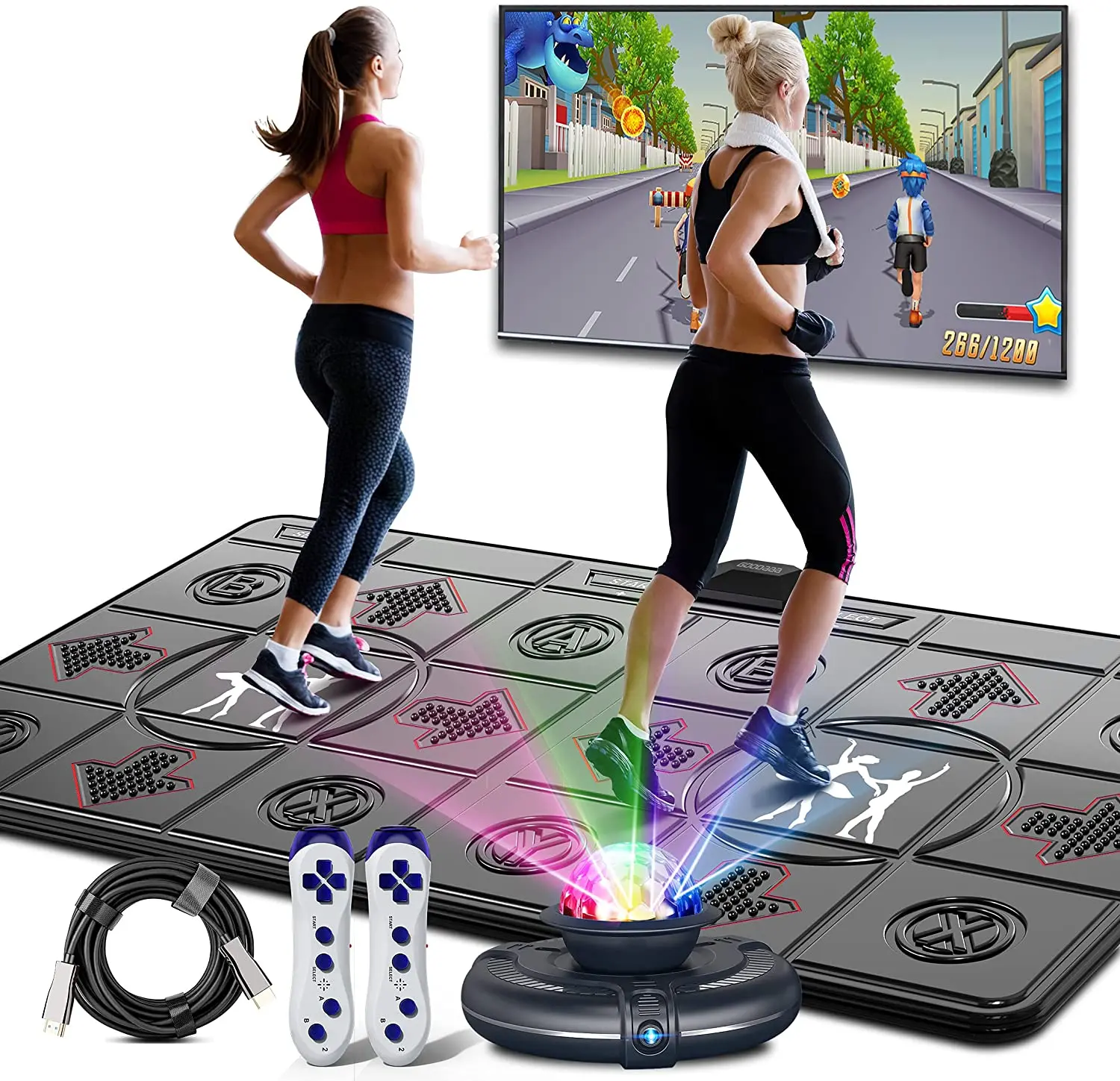 Tapete de Dança Duplo Sem Fio  - Yoga Fitness Tva avaliação e preço