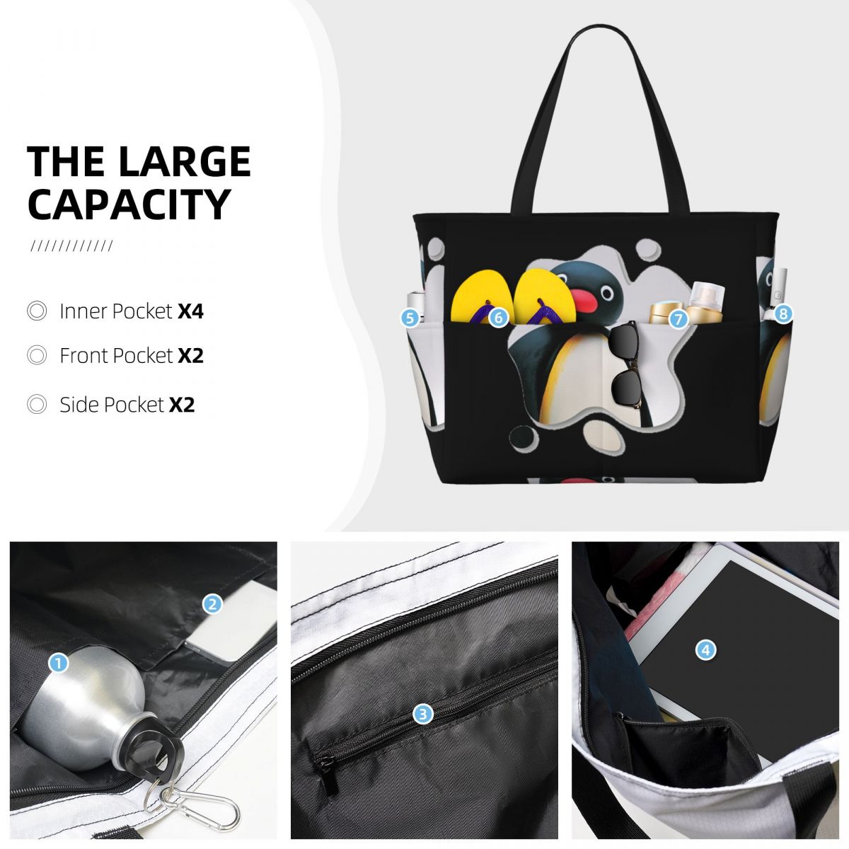 Bolsa de Praia Pingu Pinga Pen - Yoga Fitness Tva avaliação e preço