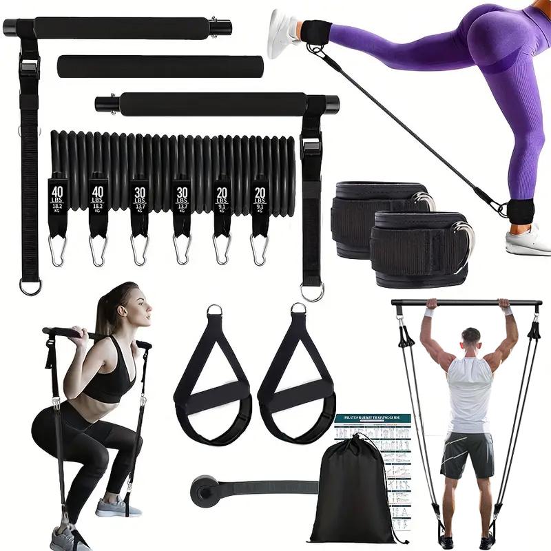 Kit de Barra de Pilates Multif - Yoga Fitness Bar avaliação e preço