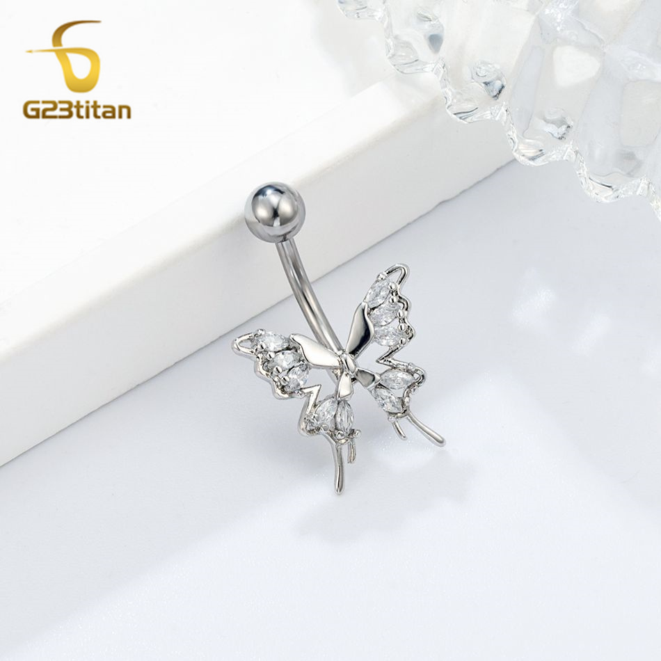 Lindo cristal zircão borboleta - Yoga Fitness Bar avaliação e preço