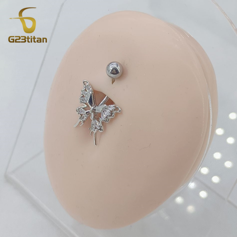 Lindo cristal zircão borboleta - Yoga Fitness Bar avaliação e preço