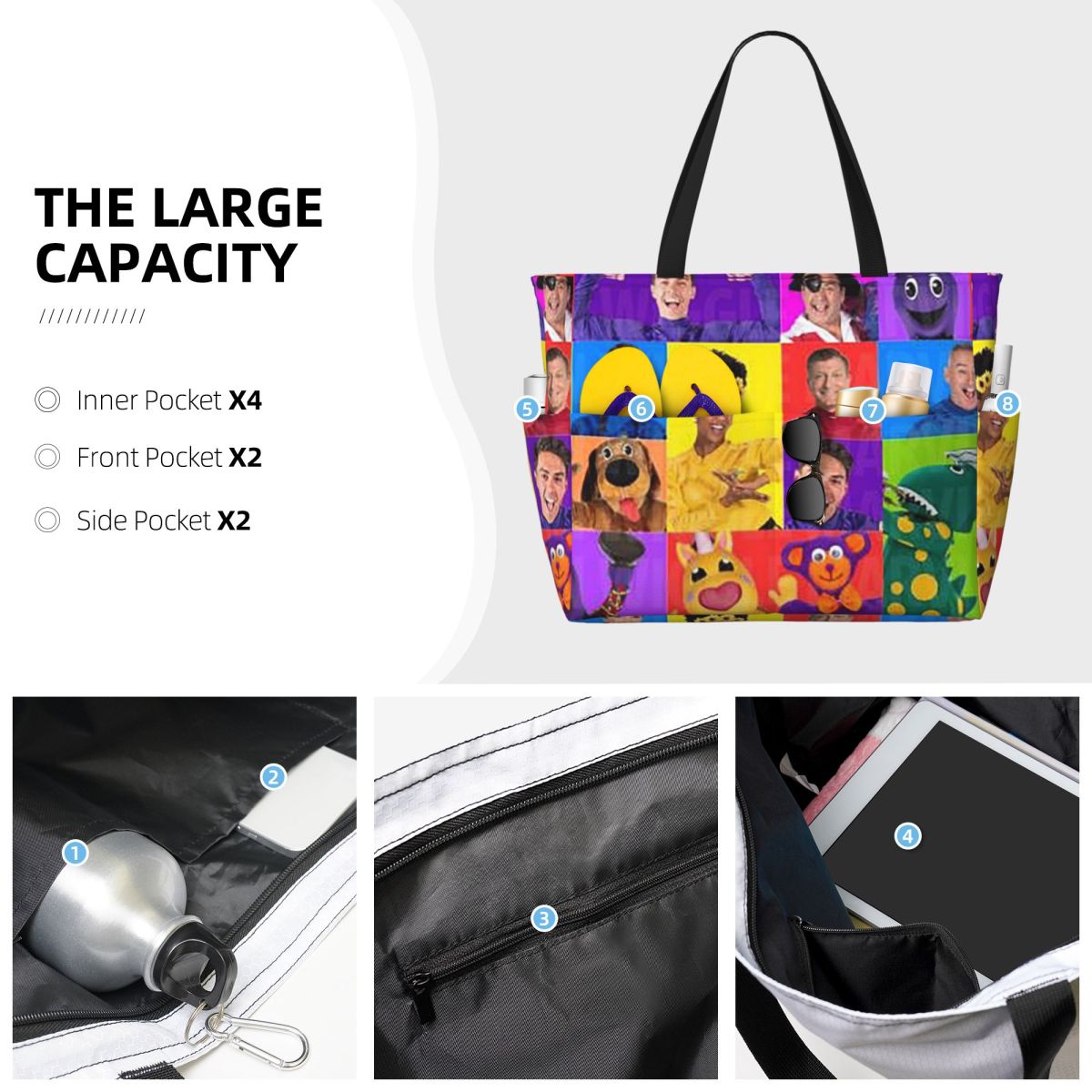 Bolsa tote grande para praia,  - Yoga Fitness Tva avaliação e preço